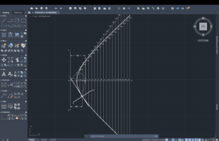 Draw Hyperbola using AutoCAD – General / Eccentricity Method – Engineering Graphics